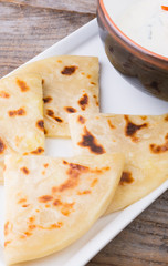 Fresh indian flatbread