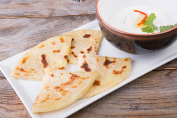 Fresh indian flatbread