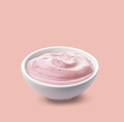 bowl of yogurt