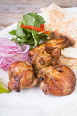 Grilled kebab meat
