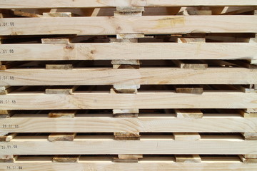 wood pallet in factory area