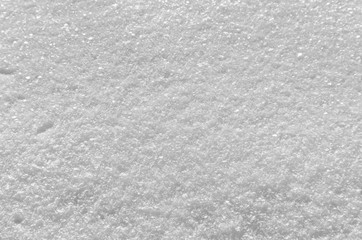 Water texture of  new snowflake over  old snowy surface, Sofia, Bulgaria