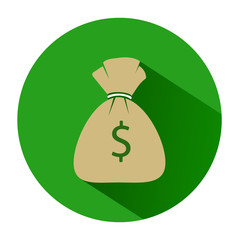 Vector illustration of moneybag icon design.