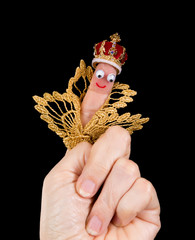 King caricature puppet