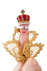 Royal finger puppet