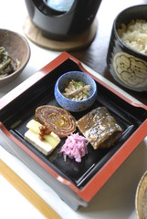 Fototapeta na wymiar Yamadear restaurant Elegant country Yamagata Yam specialty packages