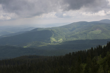 mountains in Poland - Beskidy
