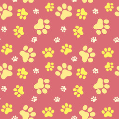 Pattern of animals paws