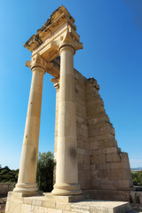 Fototapeta na wymiar Ruins of the ancient Apollo Hylates sanctuary and temple, Limassol, Cyprus, 