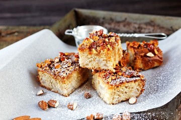 Pear almond cake