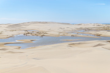 Dunes in the Lagoa do Peixe lake