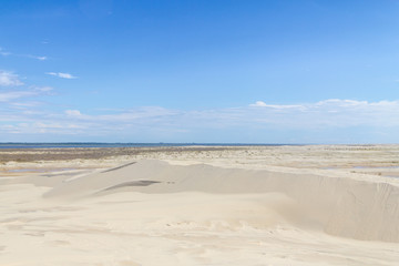 Dunes in the Lagoa do Peixe lake
