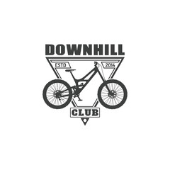 Vector illustration of the logo "Downhill Club".