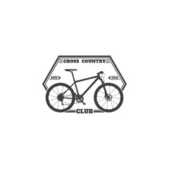 Vector illustration of the logo "Cross Country club".
