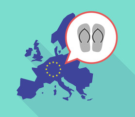 Map of the EU map with   a pair of flops