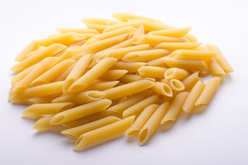 pasta on a white background