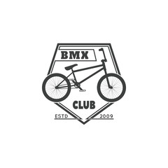 Vector illustration of the logo "BMX Club".