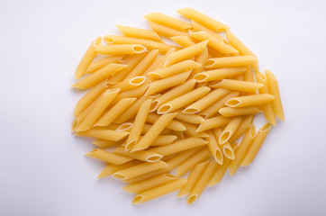 pasta on a white background