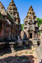 Towers and Buddha Statues of Banteay Srei 