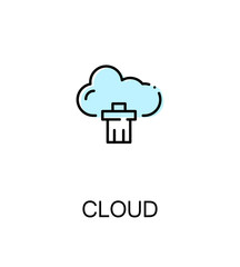 Cloud flat icon