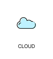 Cloud flat icon
