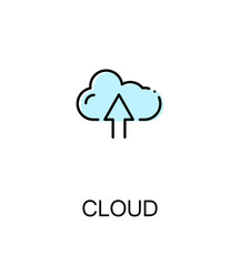 Cloud flat icon