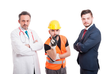 Young engineer is spying you