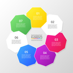Vector business template for presentation.