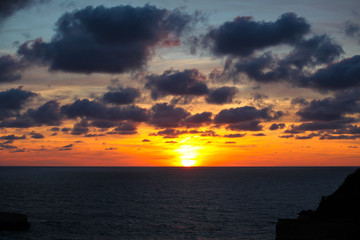 sunset in Biarritz