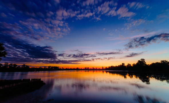 Sunrise Of Srah Srang Lake