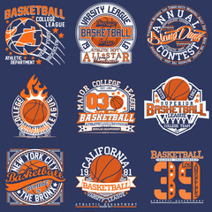 set of tee shirt print design