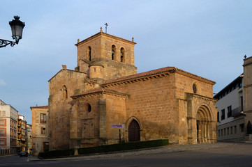 Fototapeta na wymiar Romanesque church of San Juan in Soria, Castilla y Leon, Spain