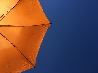 sun umbrella orange