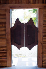Swing doors with cowboy style.