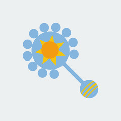 Baby beanbag illustration