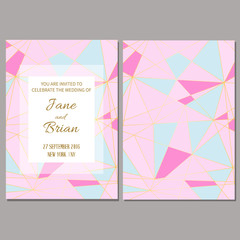 Save the date card template.