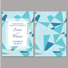 Save the date card template.