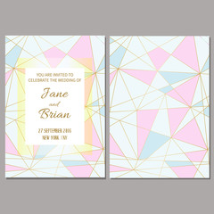 Fototapeta premium Save the date card template.