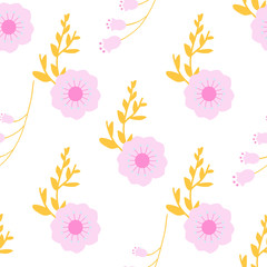 Floral seamless background.