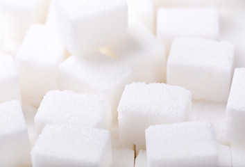 white sugar cubes