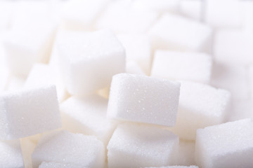 white sugar cubes