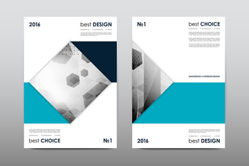 Brochure layout template flyer design vector, Magazine booklet cover abstract background