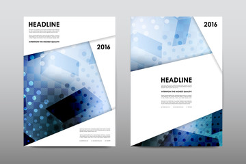 Fototapeta premium Brochure layout template flyer design vector, Magazine booklet cover abstract background