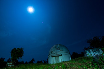 Outdoor Planetarium with Fullmoon