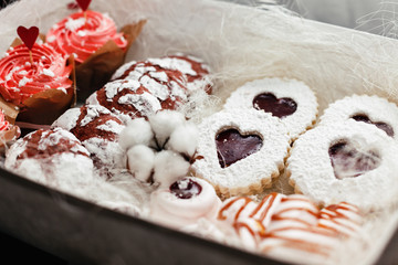 A box of sweets on Valentine's day