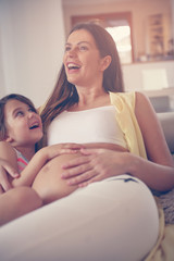 Mother and daughter.