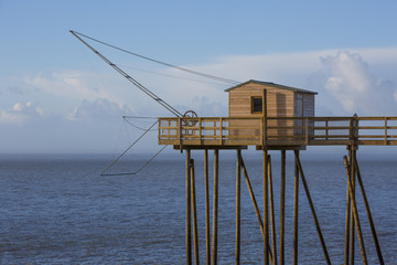 La p&ecirc;che avec les carrelets de Charente-Maritime