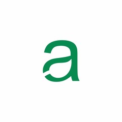 Abc Letter with Negative Leaf Logo Vector