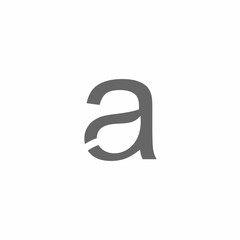 Abc Letter with Negative Leaf Logo Vector