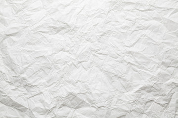 White background or texture - creased paper sheet